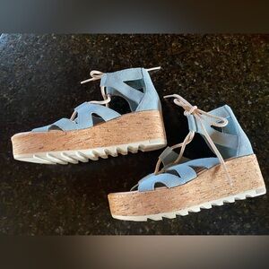 Sorel Cameron Flatform Lace Gladiator wedges sandals